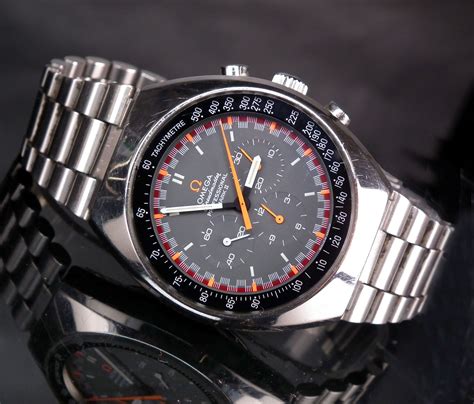 omega speedmaster mark ii red orange dial|Omega Speedmaster 1957 vintage.